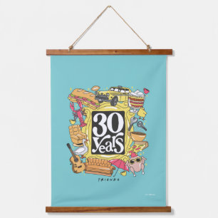 Tapisserie Suspendue FRIENDS™   Graphisme 30 ans