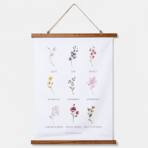 Tapisserie Suspendue Fruits floraux de l'Esprit Galates 5 Poster Hang