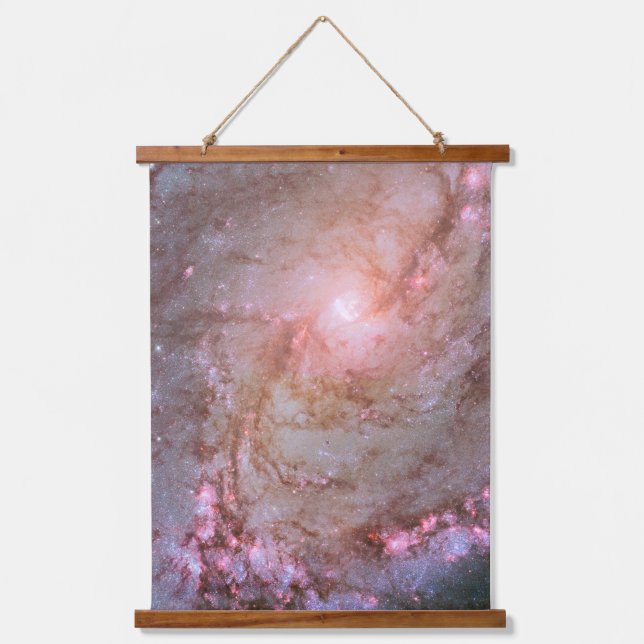 Tapisserie Suspendue Galaxie Spirale M83, Ablaze Avec Formation Star. (Recto)