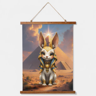 Tapisserie Suspendue Gardien Ensolleillé – Lapin Relique du Désert.