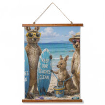 Gardons Nos Plages Propres Famille Kangourou