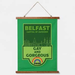 Tapisserie Suspendue Gay pride Belfast - Brighton Irlande LGBT -