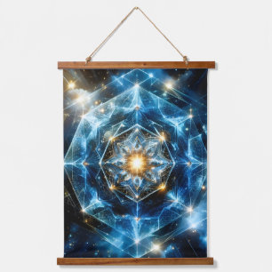 Tapisserie Suspendue Géométrie cosmique mandala étoile univers abstrait