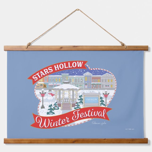 Tapisserie Suspendue Gilmore Girls | Stars Hollow Winter Festival (Devant)