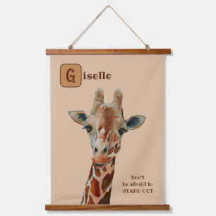 Tapisserie Suspendue Girafe le Safari Tier Aquarell