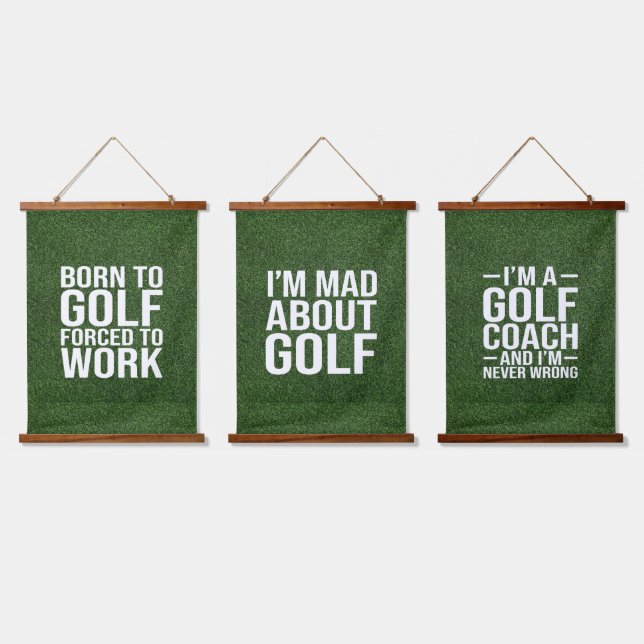 Tapisserie Suspendue Gol Funny Citations pour Golfer (Tripler)