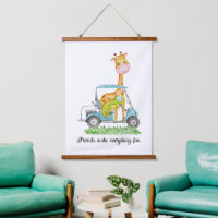 Golf Safari Nursery Art Imprimer