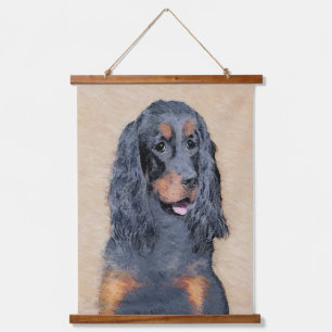 Tapisserie Suspendue Gordon Setter Peinture - Joli art original chien