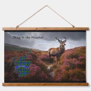 Tapisserie Suspendue Gordon Stag dans le Heather Personnalisé