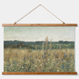 Tapisserie Suspendue Grand Vintage Botanique Floral Foliage Vert