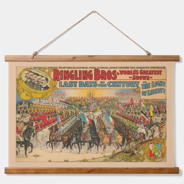 Tapisserie Suspendue Grande Parade Avec Des Hommes En Uniformes À Cheva (Devant)