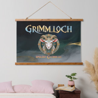 Tapisserie Suspendue Grimmloch Emblème de la Chèvre Jeu de rôle fantast