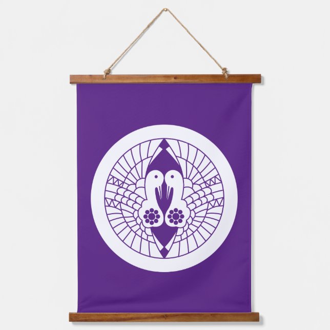 Tapisserie Suspendue Grues Nanbu (Recto)