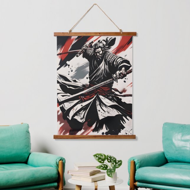 Tapisserie Suspendue Guerrier samouraï (Salon)