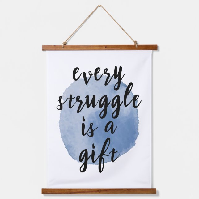 Tapisserie Suspendue Guillemets inspirants pour l'amour de soi (Recto)