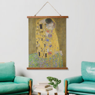Tapisserie Suspendue Gustav Klimt Le Baiser Peinture Classique