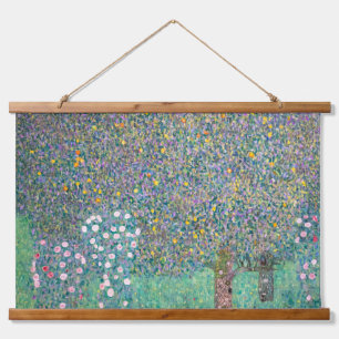 Tapisserie Suspendue Gustav Klimt - Rosiers sous les arbres