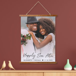 Tapisserie Suspendue Happily Ever After Photo Wedding