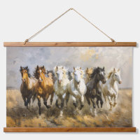 Harde de Cheval Galloping Mustang Peinture