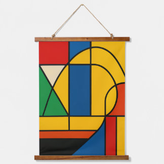 Tapisserie Suspendue Harmonie Géométrique Moderne – Couleurs Abstraites