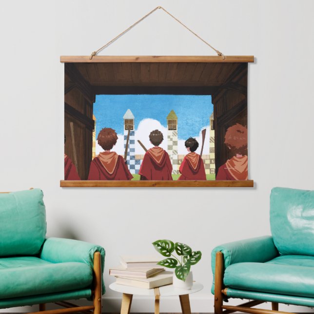 Tapisserie Suspendue HARRY POTTER™ & GRYFFINDOR™ QUIDDITCH™ Team (Salon)