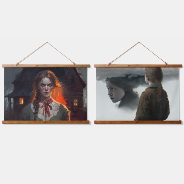 Tapisserie Suspendue Haunting house (Double)