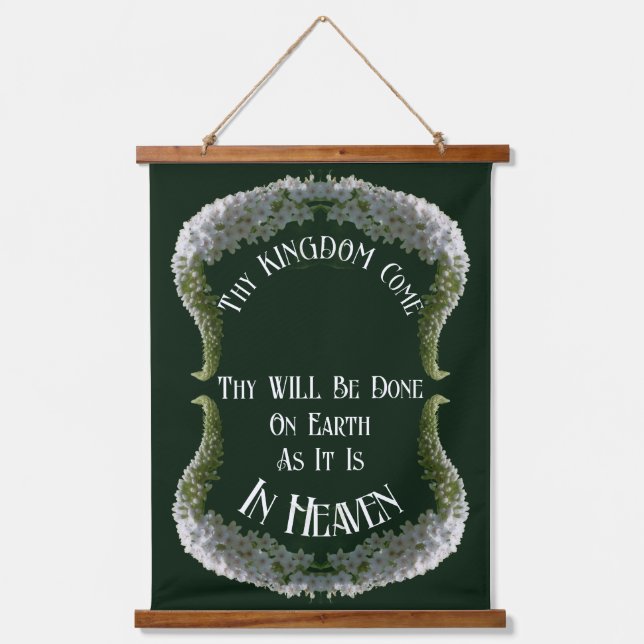 Tapisserie Suspendue Heaven On Earth Fleur sauvage Inspirational Abstra (Recto)