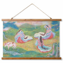 Heian Elysium: Ladies in a Spring Meadow