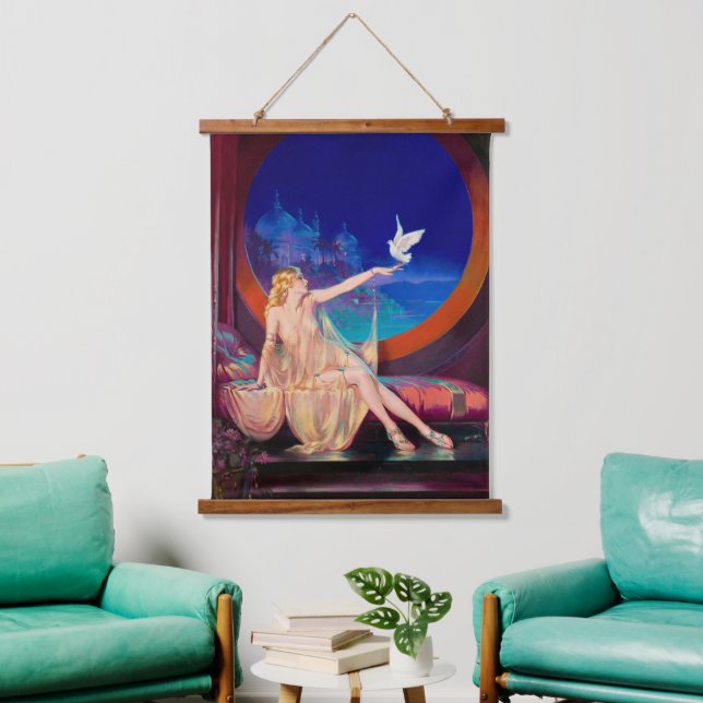 Tapisserie Suspendue Henry Clive Sultana Aesthetic Oil Painting (Salon)