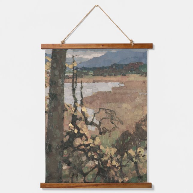 Tapisserie Suspendue Herbst et Chiemsee | Leo Putz Paysage Art (Recto)