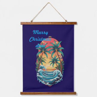 Tapisserie Suspendue Héritage Tropical : Monterey Inked Paradise"