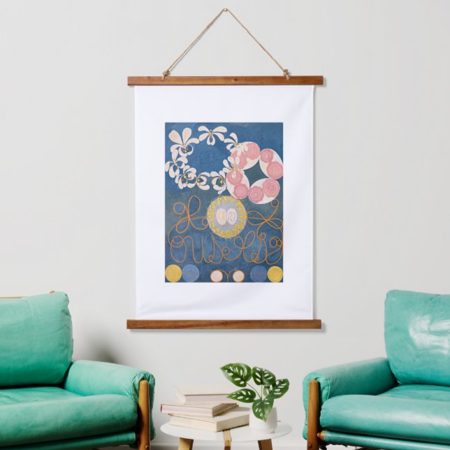 Tapisserie Suspendue Hilma Af Klint, La Dix Plus Grande N1, Art Abstrai (Salon)