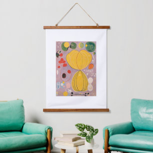 Tapisserie Suspendue Hilma Af Klint, La Dix Plus Grande No7, Art Abstra
