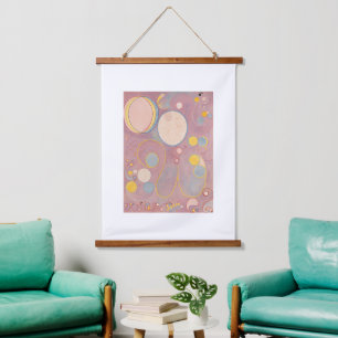 Tapisserie Suspendue Hilma Af Klint, Le Dix Plus Grand No8, Art Abstrai