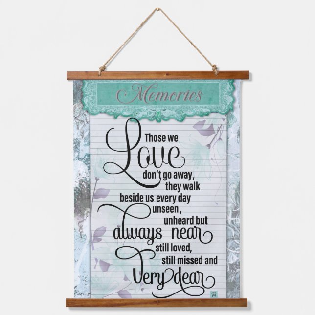 Tapisserie Suspendue Honorer les souvenirs des amoureux (Recto)