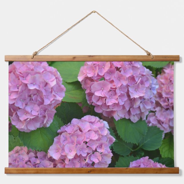 Tapisserie Suspendue Hortensia rose hydrangea Fleurs (Devant)