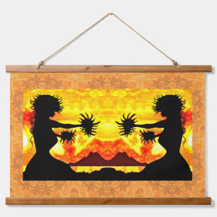 Tapisserie Suspendue Hula Girls