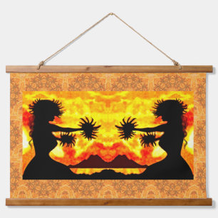 Tapisserie Suspendue Hula Girls