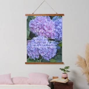 Tapisserie Suspendue Hydrangea Fleurs de la Prière de Sérénité