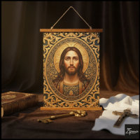 Icône sacrée dorée - Jésus