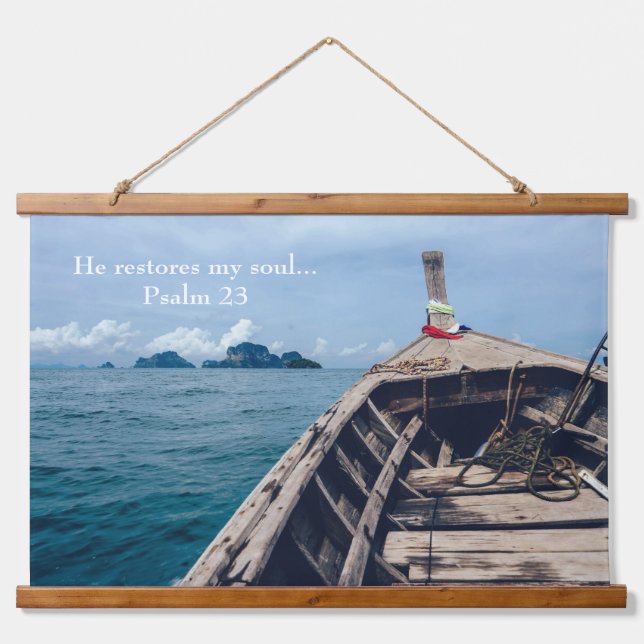 Tapisserie Suspendue Il Restaure Mes Écritures D'Âme (Devant)