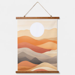 Tapisserie Suspendue Illustration Abstraite du paysage