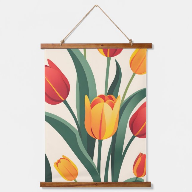 Tapisserie Suspendue Illustration Bold Tulip (Recto)