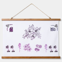 Illustration botanique de style minimaliste Black