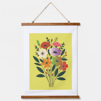 Tapisserie Suspendue Illustration colorée du bouquet floral | Bota mode