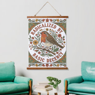 Tapisserie Suspendue Illustration d'oiseau radicalisé par la décence él