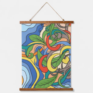 Tapisserie Suspendue illustration du vecteur de plage florale abtract c