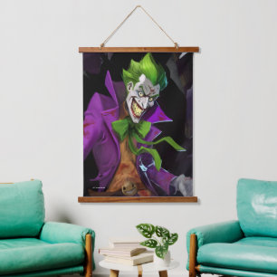 Tapisserie Suspendue Illustration d'un joker en crise infinie