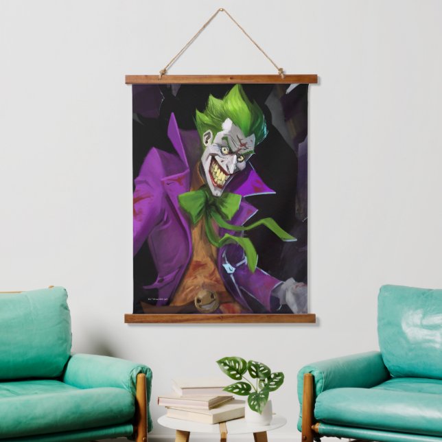 Tapisserie Suspendue Illustration d'un joker en crise infinie (Salon)