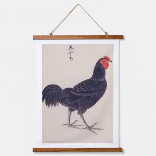 Tapisserie Suspendue Illustration vintage : Poulets de Shamo